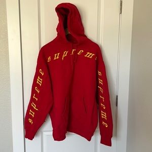 Supreme Raised Embroidery Hoodie size XL